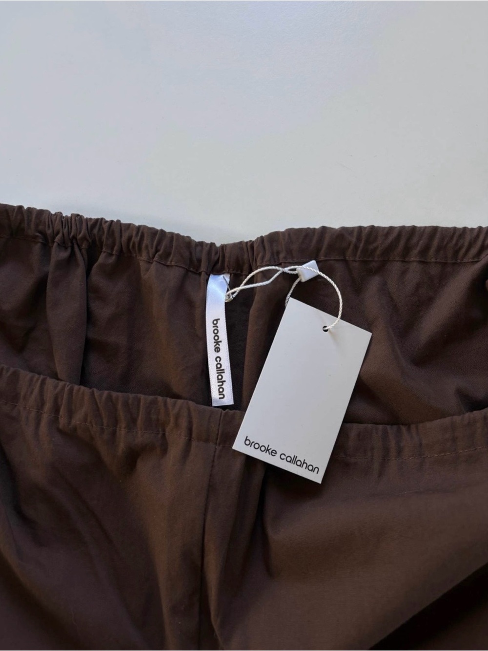 Brooke Callahan Tie Pants Chocolate Brown XXL - Picture 5 of 7